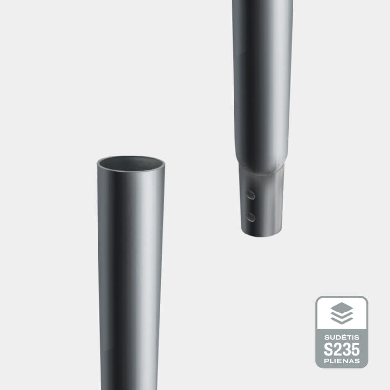 Sraigtinio pamato prailginimas 76x1000mm