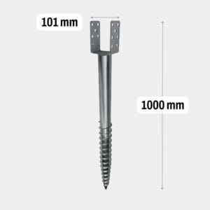 Sraigtinis polius U 1000mm