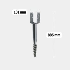 Sraigtinis polius U 885mm