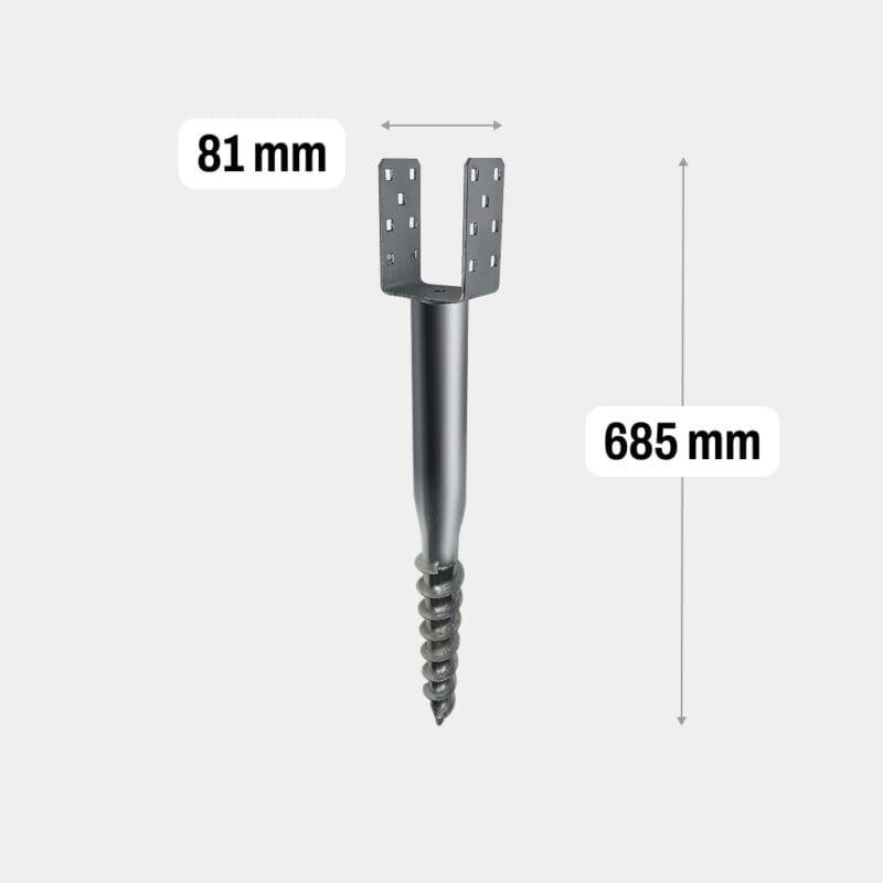 Sraigtinis polius U 81x685mm